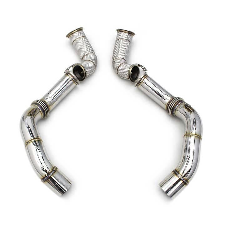 BMW M5/M550-F90/F92 M8/M850 CATLESS PRIMARY AND SECONDARY DOWNPIPES