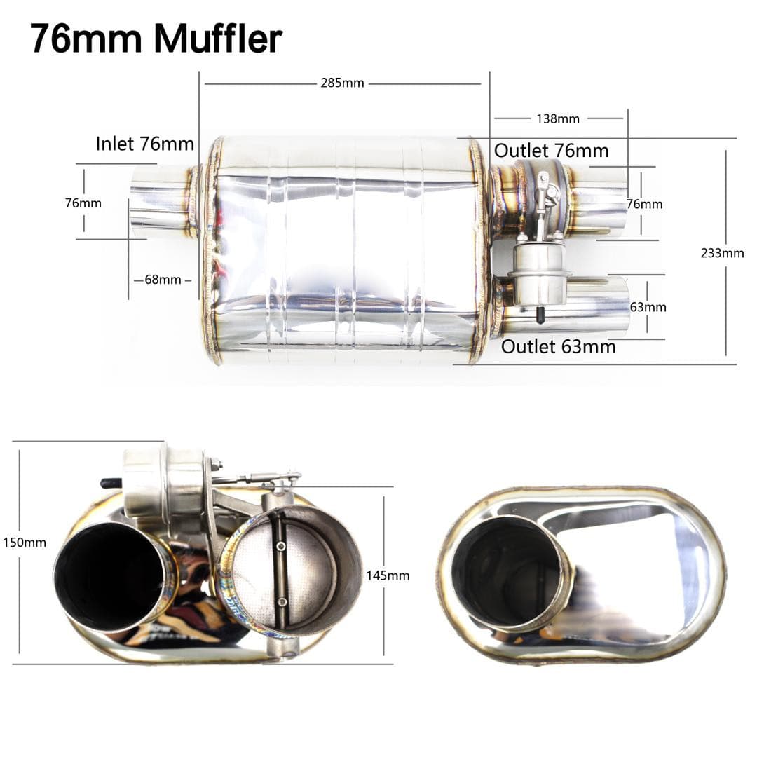 D.R.P DEMOTRONIC VALVED MUFFLER SYSTEM